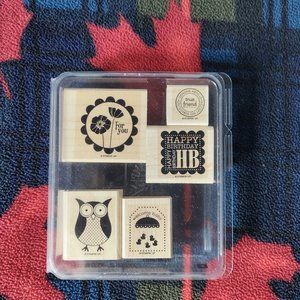 Stampin' Up! Wooden Stamp Set: Sale-A-Bration Punch Bunch